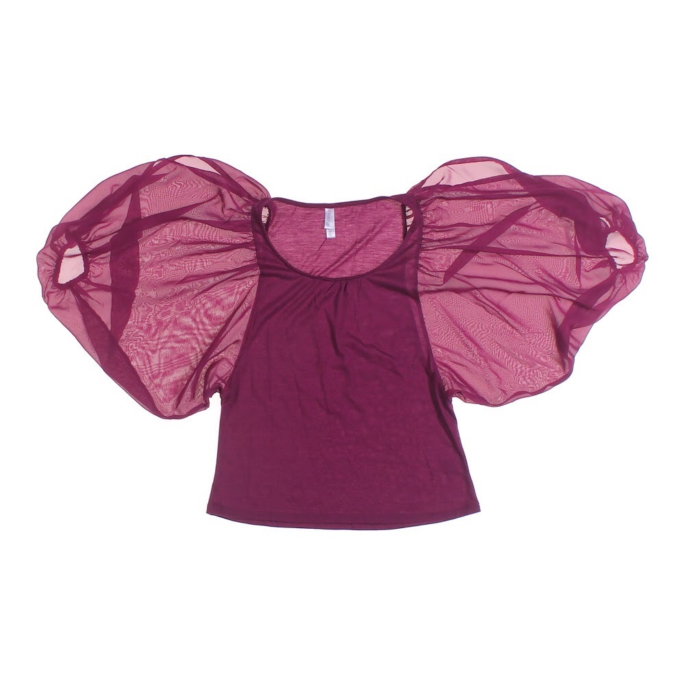 Unique Purple Cold Shoulder Top